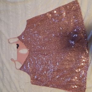 Pink sequins top 💖 lg